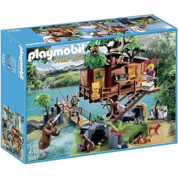 Playmobil® Spielwelt Abenteuer Baumhaus, (Set, 1-tlg., 1 Playmobil Spielset), 1x PLAYMOBIL Abenteuer, 1x Anleitung, 1x Zubehörteile