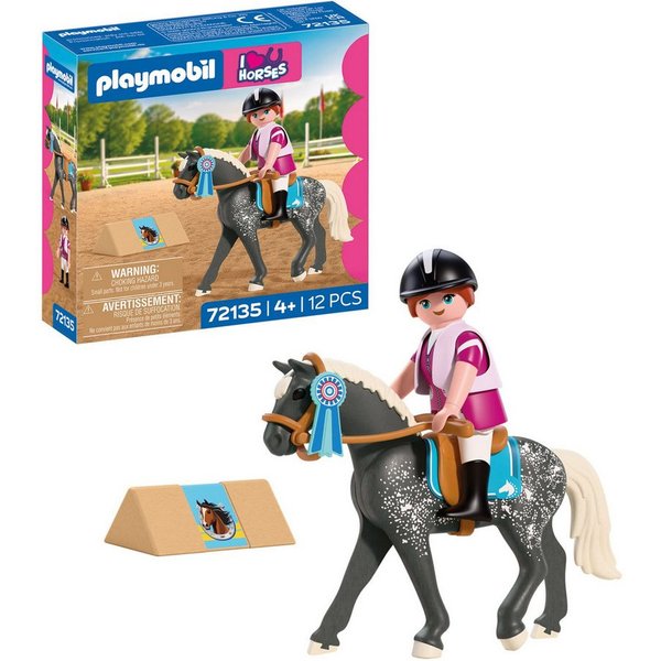 Playmobil® Springreiten (72135), I Love Horses Konstruktions-Spielset, (12 St), Made in Europe