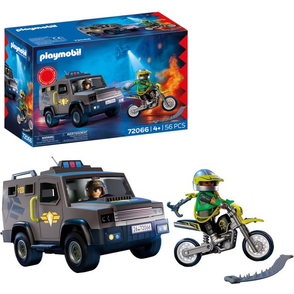 Playmobil® SWAT-Einsatzfahrzeug (72066), City Action Konstruktions-Spielset, (56 St), Made in Europe