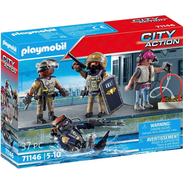 Playmobil® SWAT-Figurenset (71146), My Action Heroes Konstruktions-Spielset, (37 St), Made in Europe