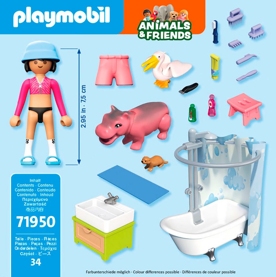 Playmobil® Tierischer Badespaß (71950), Animals & Friends Konstruktions-Spielset, (34 St), Made in Europe – Bild 3 von 3