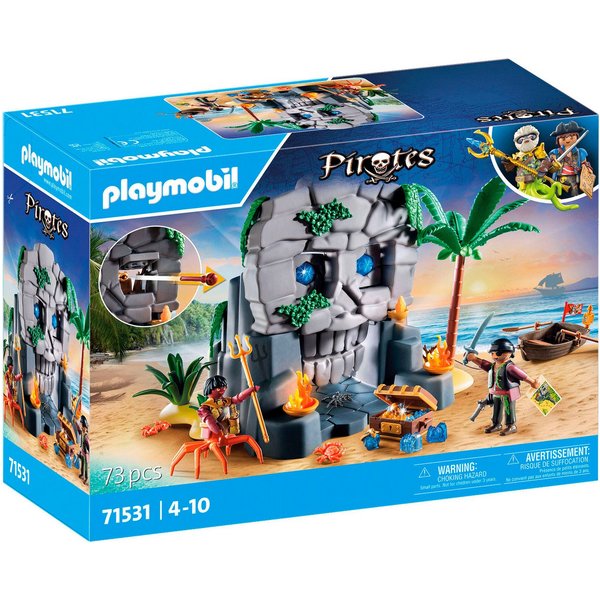 Playmobil® Totenkopfinsel (71531), Pirates Konstruktions-Spielset, (73 St), Made in Europe