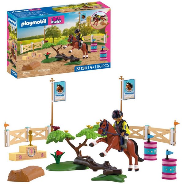 Playmobil® Turnierreitplatz (72130), I Love Horses Konstruktions-Spielset, (66 St), Made in Europe
