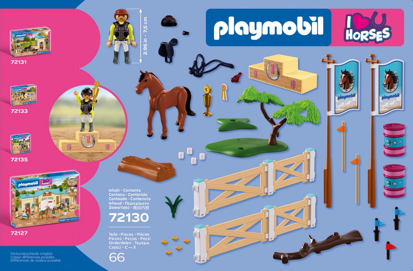 Playmobil® Turnierreitplatz (72130), I Love Horses Konstruktions-Spielset, (66 St), Made in Europe – Bild 4 von 5