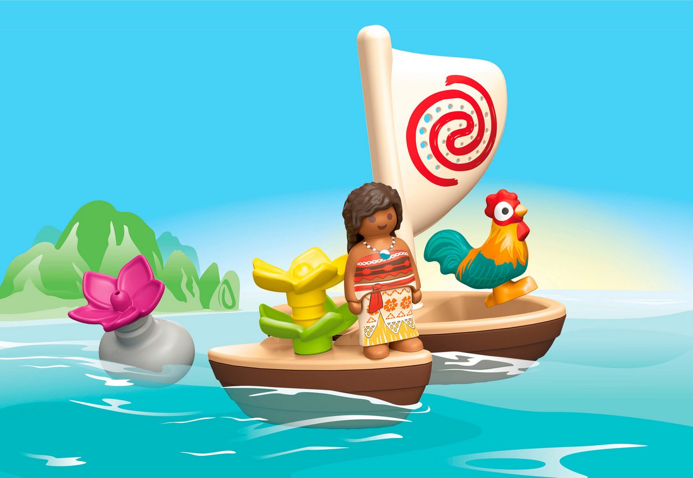 Playmobil® Vaiana Katamaran (71459), JUNIOR & Disney Konstruktions-Spielset, (8 St), Made in Europe – Bild 2 von 5