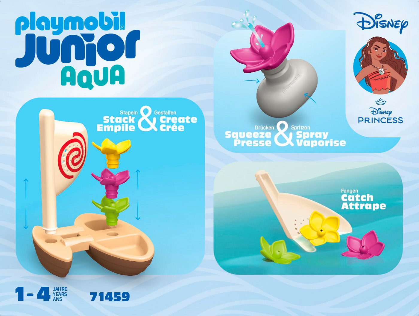 Playmobil® Vaiana Katamaran (71459), JUNIOR & Disney Konstruktions-Spielset, (8 St), Made in Europe – Bild 5 von 5