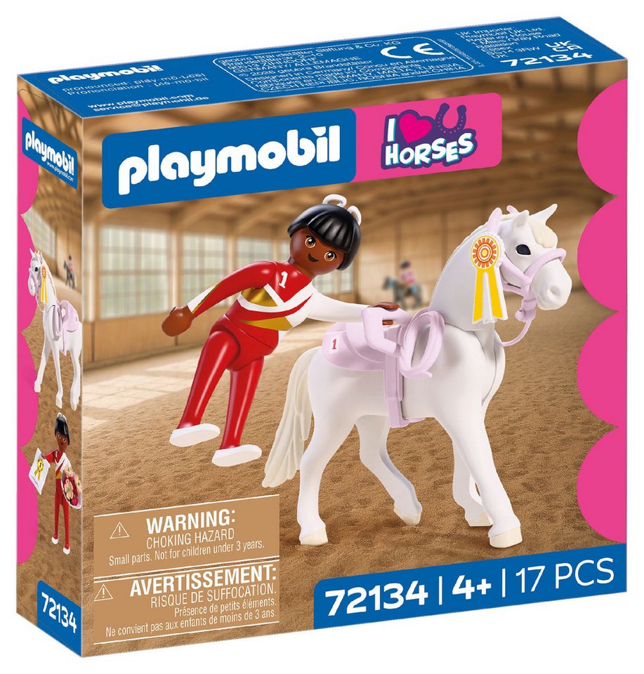 Playmobil® Voltigieren (72134), I Love Horses Konstruktions-Spielset, (17 St), Made in Europe – Bild 3 von 3