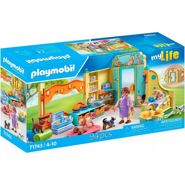 Playmobil® Welpenhaus (71743), Playmobil My Life Konstruktions-Spielset, (94 St)