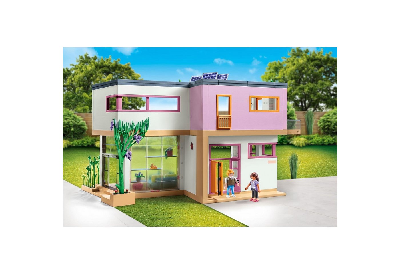 Playmobil® Wohnhaus mit Wintergarten (71607), myLife Konstruktions-Spielset, (326 St), Made in Germany – Bild 2 von 5