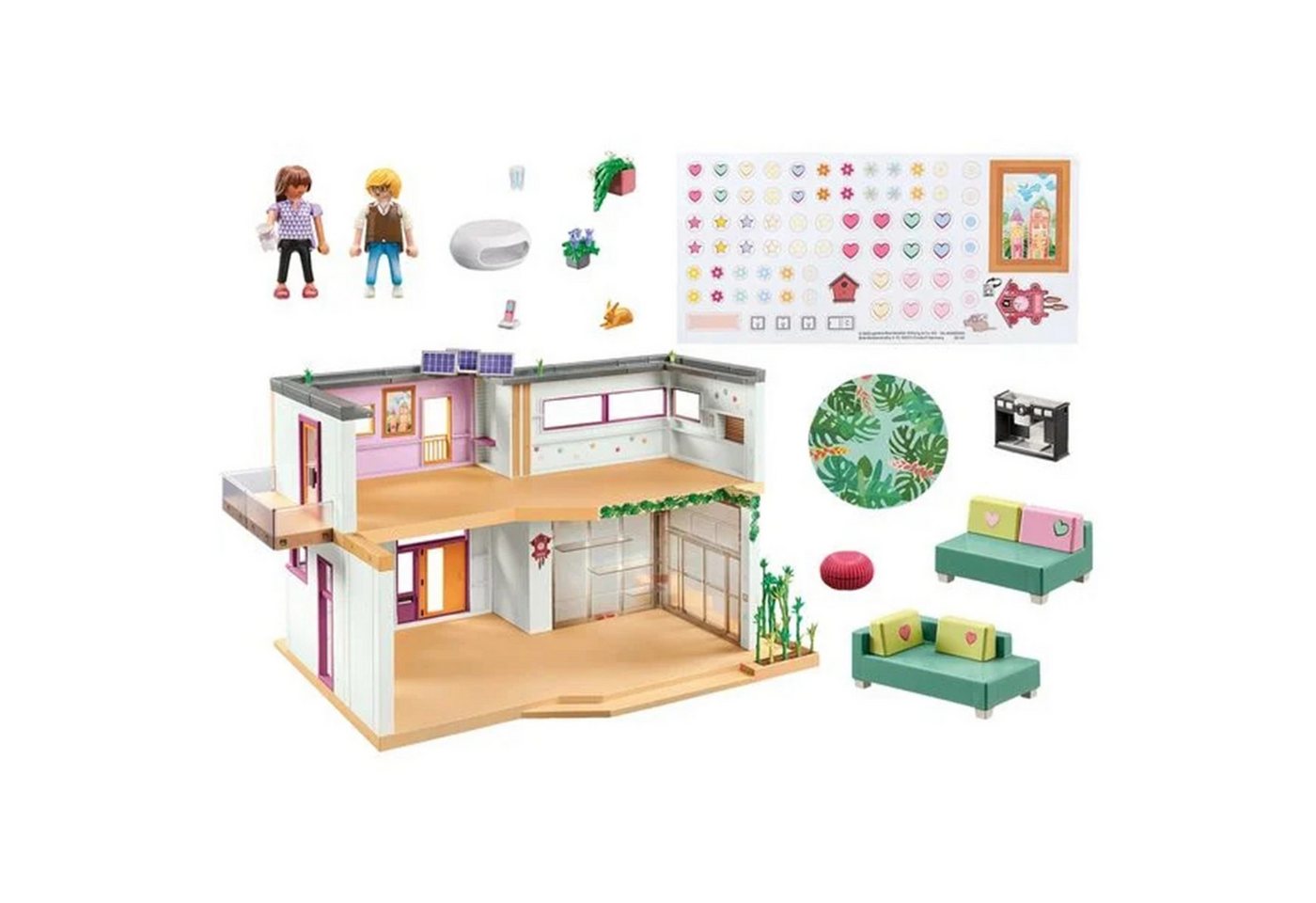 Playmobil® Wohnhaus mit Wintergarten (71607), myLife Konstruktions-Spielset, (326 St), Made in Germany – Bild 5 von 5