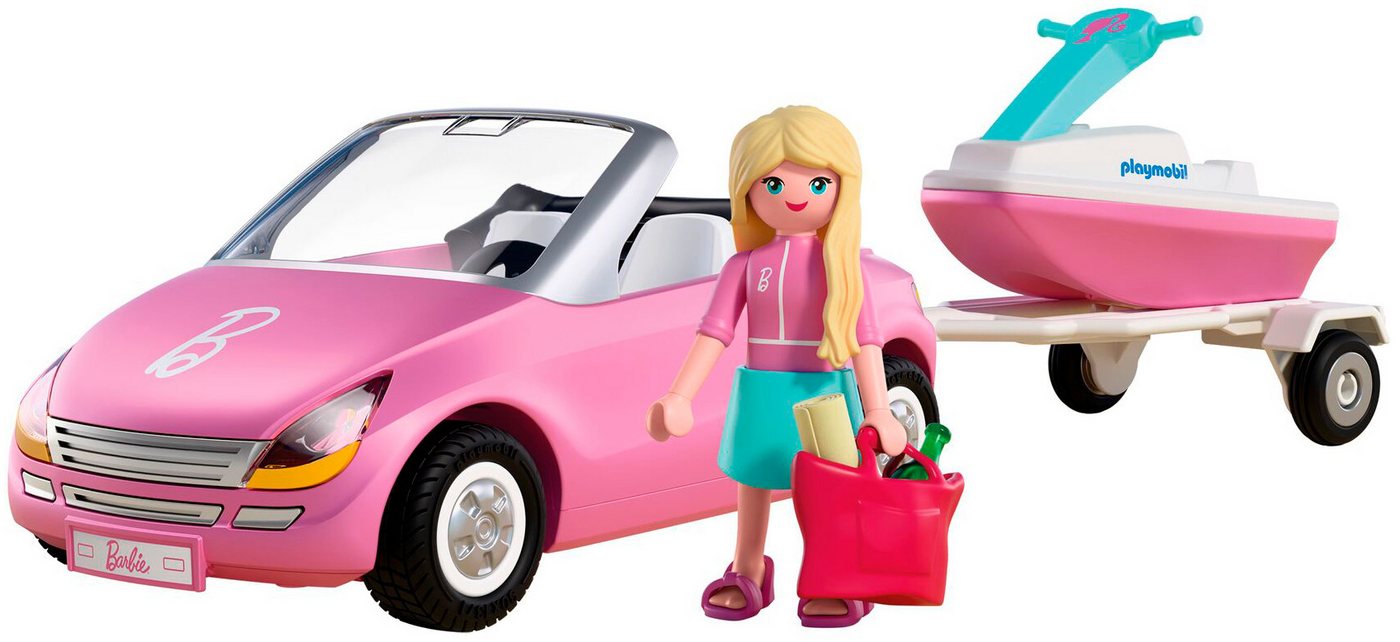 Playmobil® PLAYMOBIL x Barbie™ Cabrio (72123), Barbie™ Konstruktions-Spielset, (37 St), Made in Europe – Bild 2 von 5
