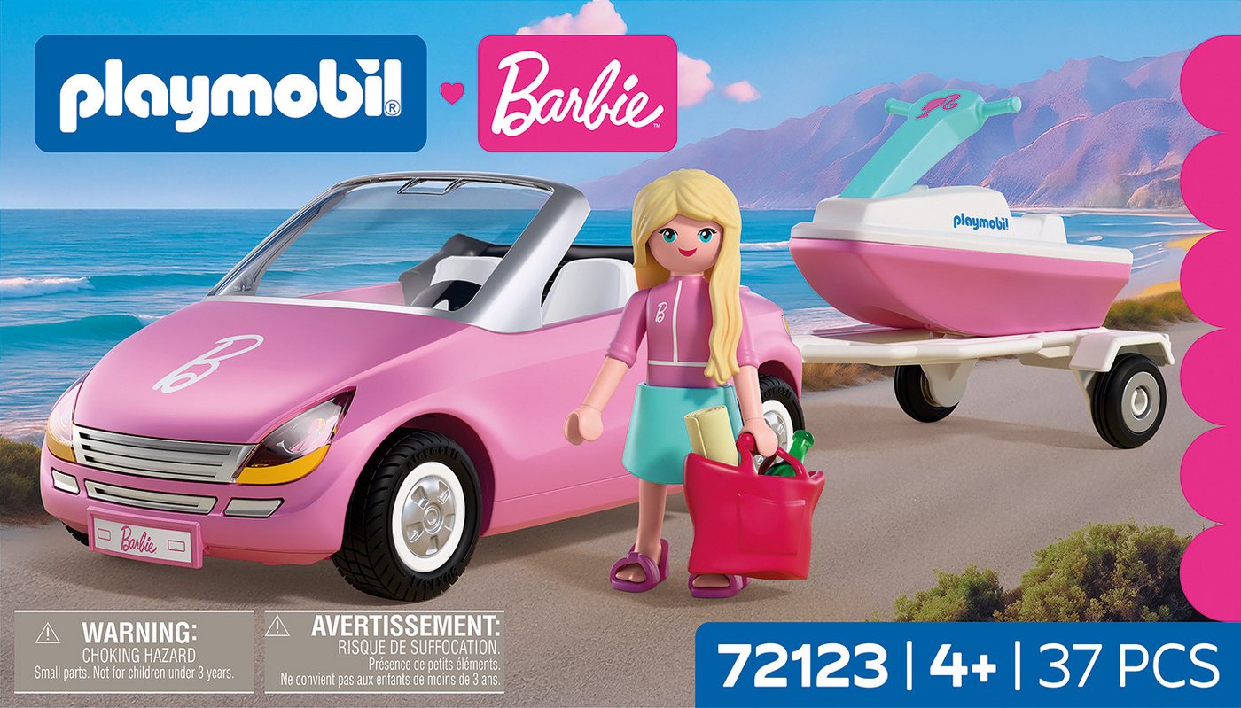 Playmobil® PLAYMOBIL x Barbie™ Cabrio (72123), Barbie™ Konstruktions-Spielset, (37 St), Made in Europe – Bild 5 von 5