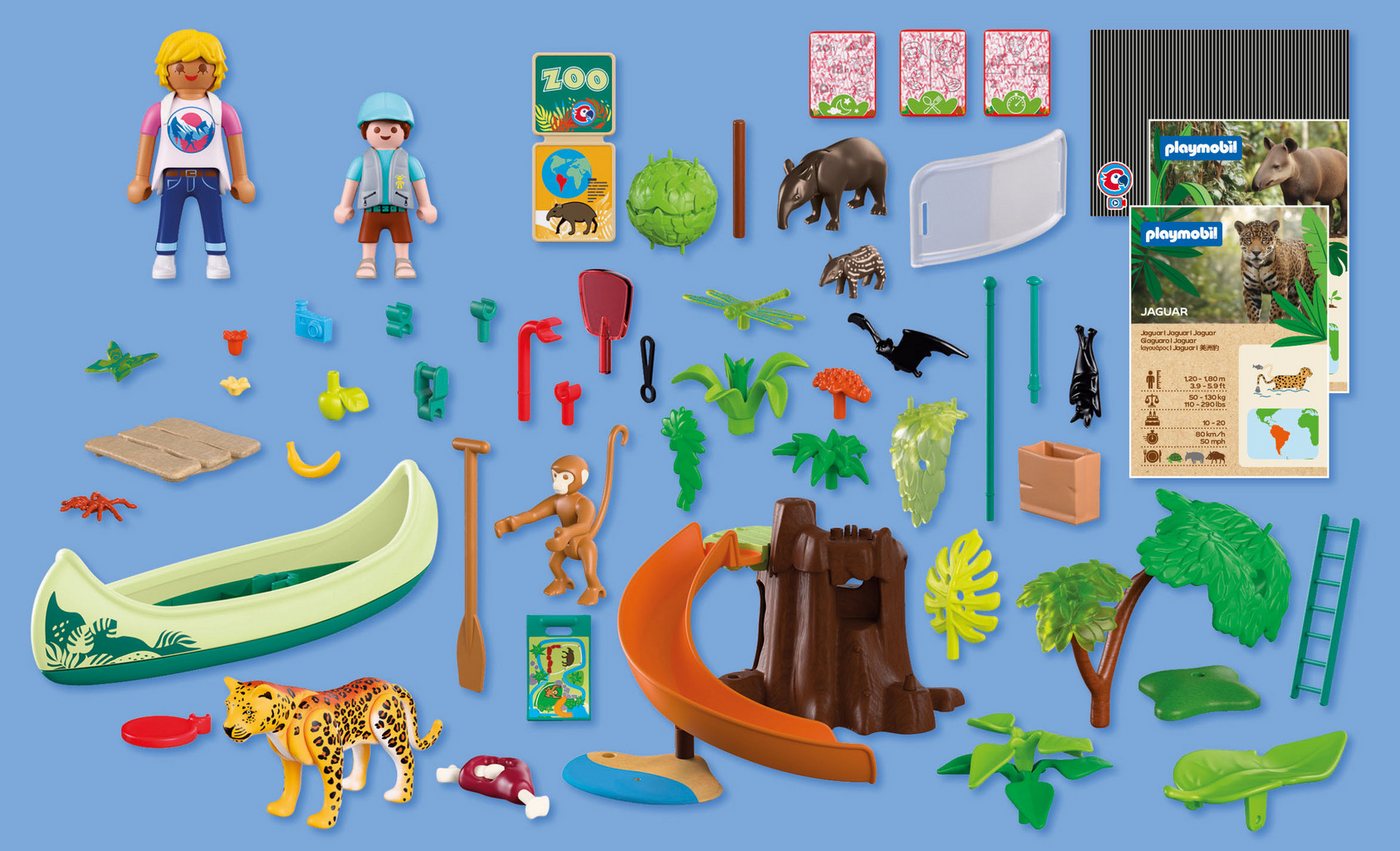 Playmobil® Zoo: Dschungelabenteuer (72071), Animals & Friends Konstruktions-Spielset, (86 St), Made in Europe – Bild 2 von 5