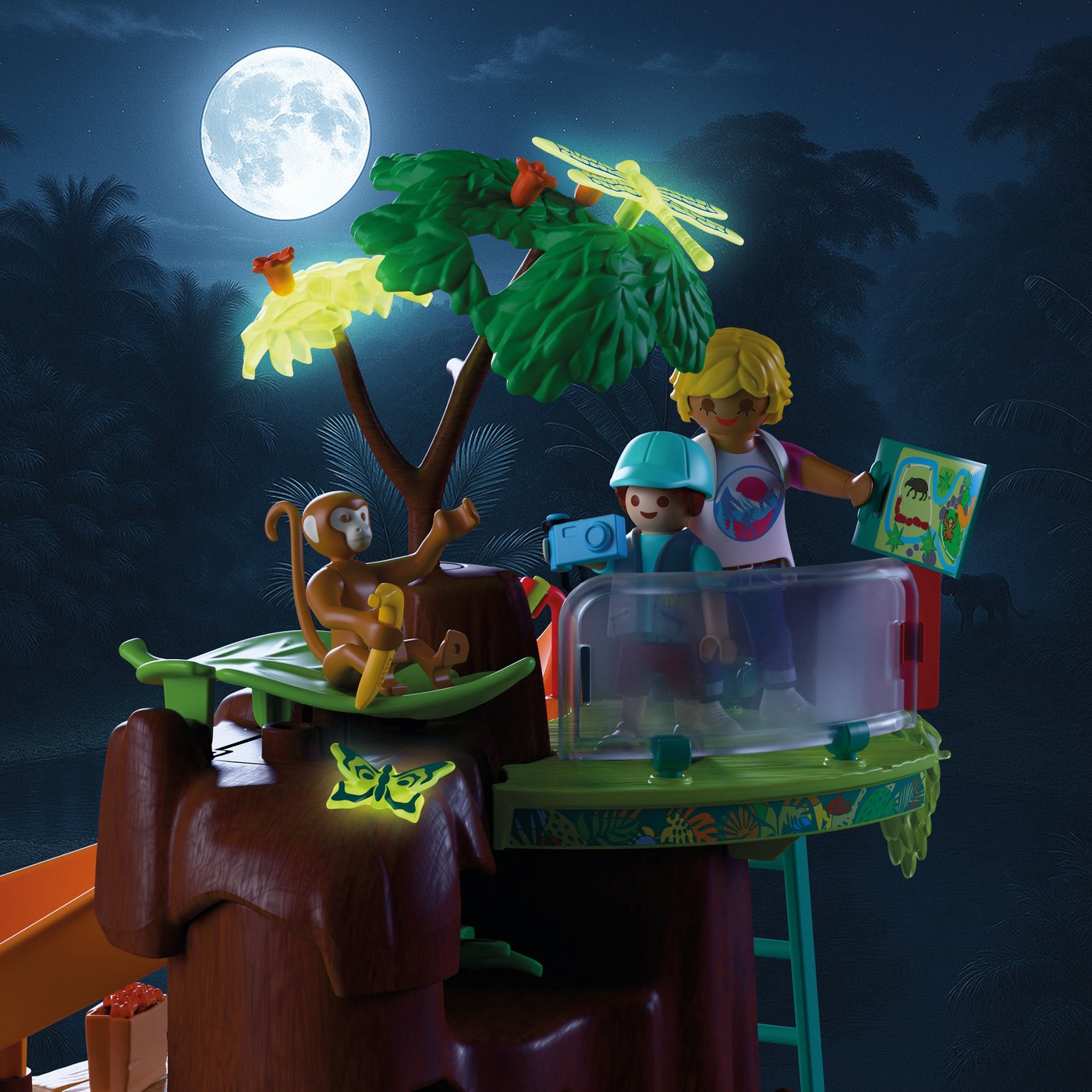 Playmobil® Zoo: Dschungelabenteuer (72071), Animals & Friends Konstruktions-Spielset, (86 St), Made in Europe – Bild 4 von 5
