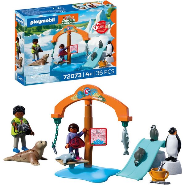 Playmobil® Zoo: Eis-Expedition (72073), Animals & Friends Konstruktions-Spielset, (36 St)