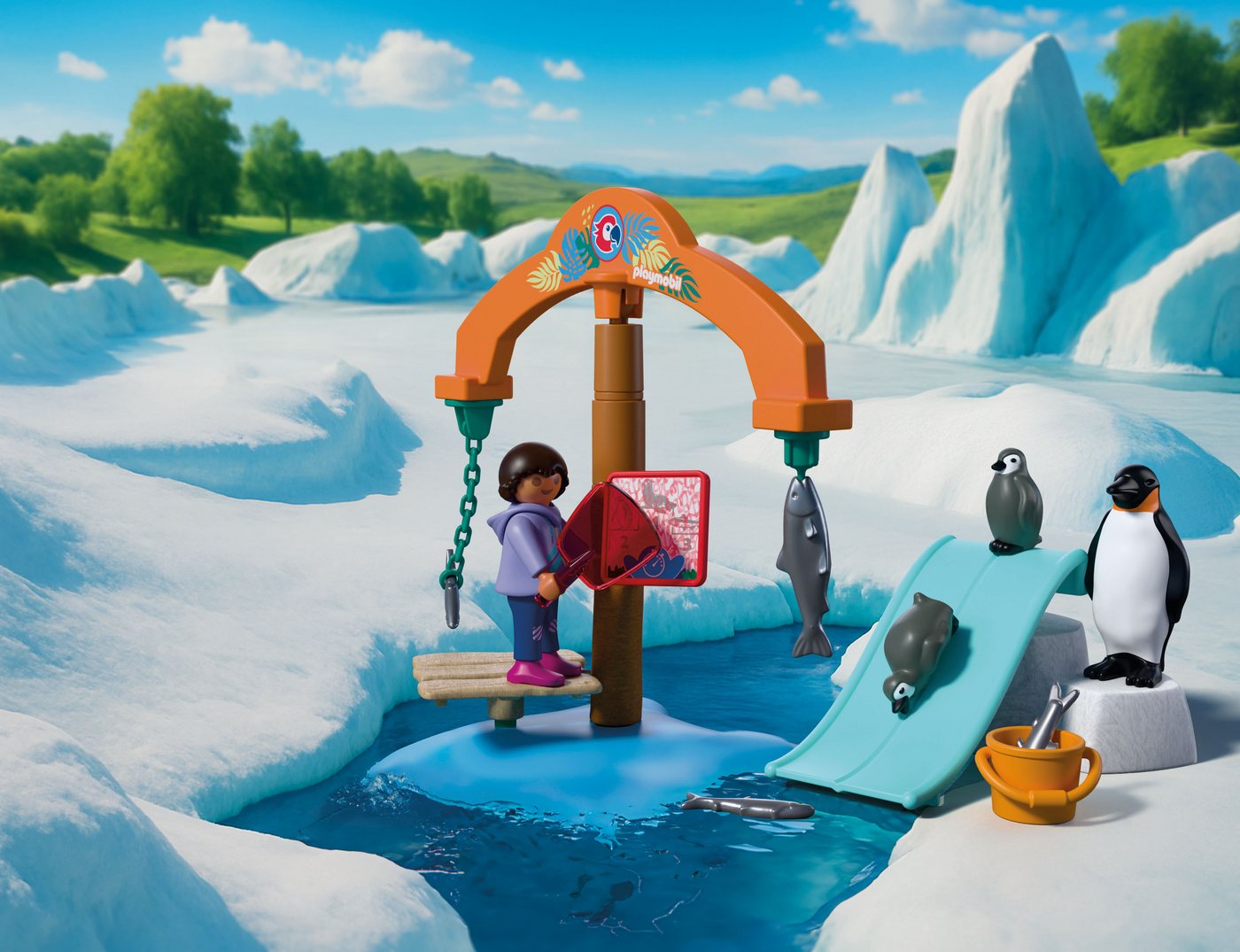 Playmobil® Zoo: Eis-Expedition (72073), Animals & Friends Konstruktions-Spielset, (36 St) – Bild 3 von 5