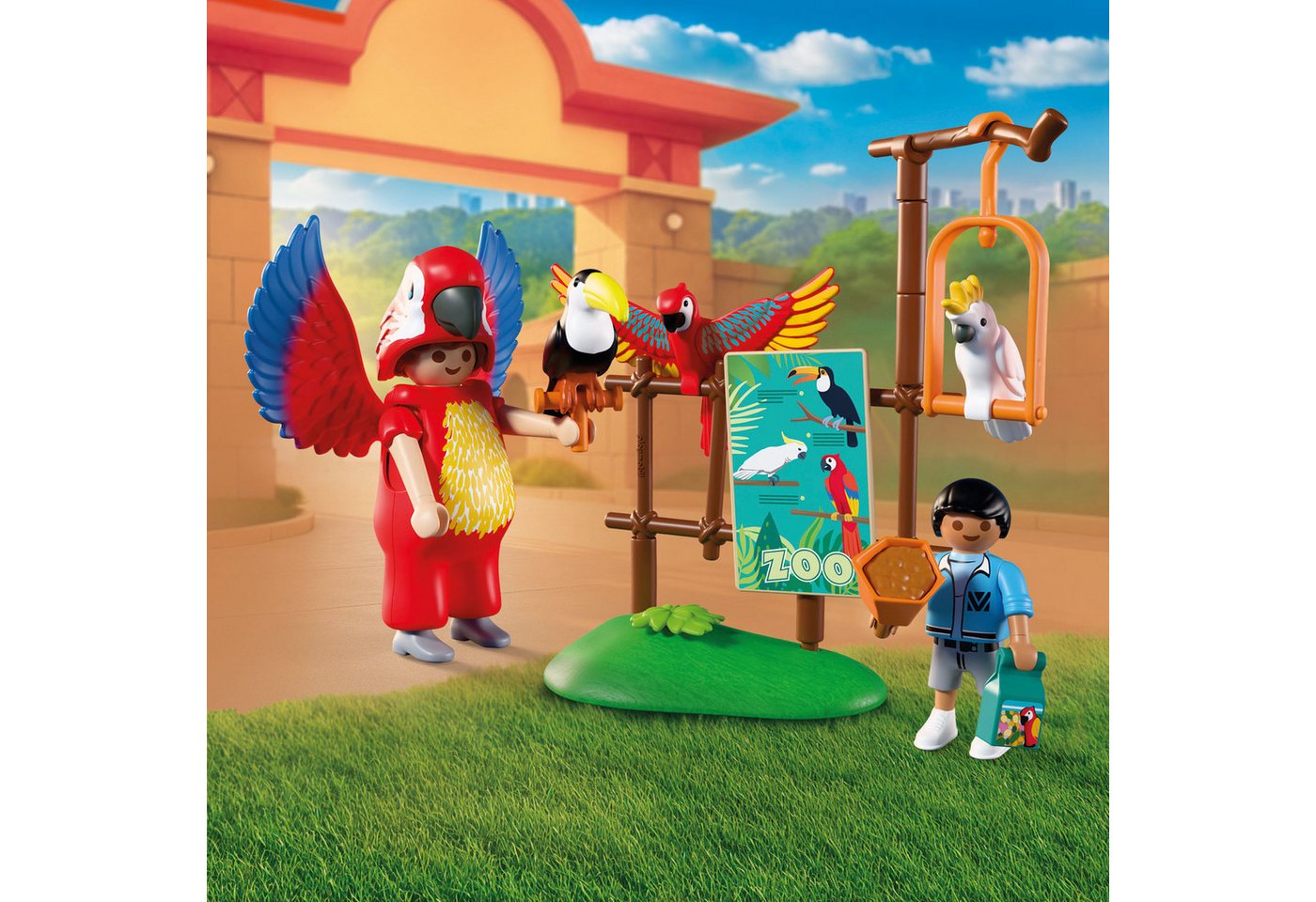 Playmobil® Zoo: Maskottchen (72074), Animals & Friends Konstruktions-Spielset, (29 St) – Bild 5 von 5