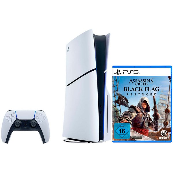 PlayStation 5 PS5 Disk Edition (Slim) inkl. Assassin’s Creed Black Flag Resynced 1TB