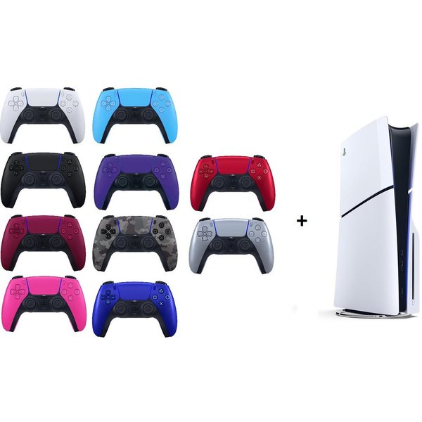Playstation Playstation 5 Slim 1TB mit Blu-ray Laufwerk + 2 Controller Wunschfarbe