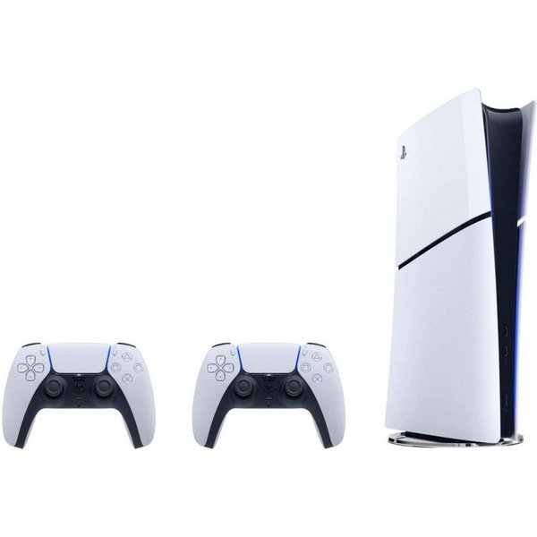 Playstation PlayStation 5 Slim Digital Edition 2x Dualsense Controller White 825GB