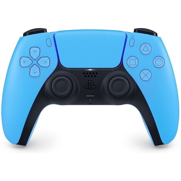 Playstation PS5 DualSense Wireless Controller Starlight Blue + SA DualSense Wireless-Controller (inkl. 2x Stickabdeckung/Schutz (Farbe zufällig)