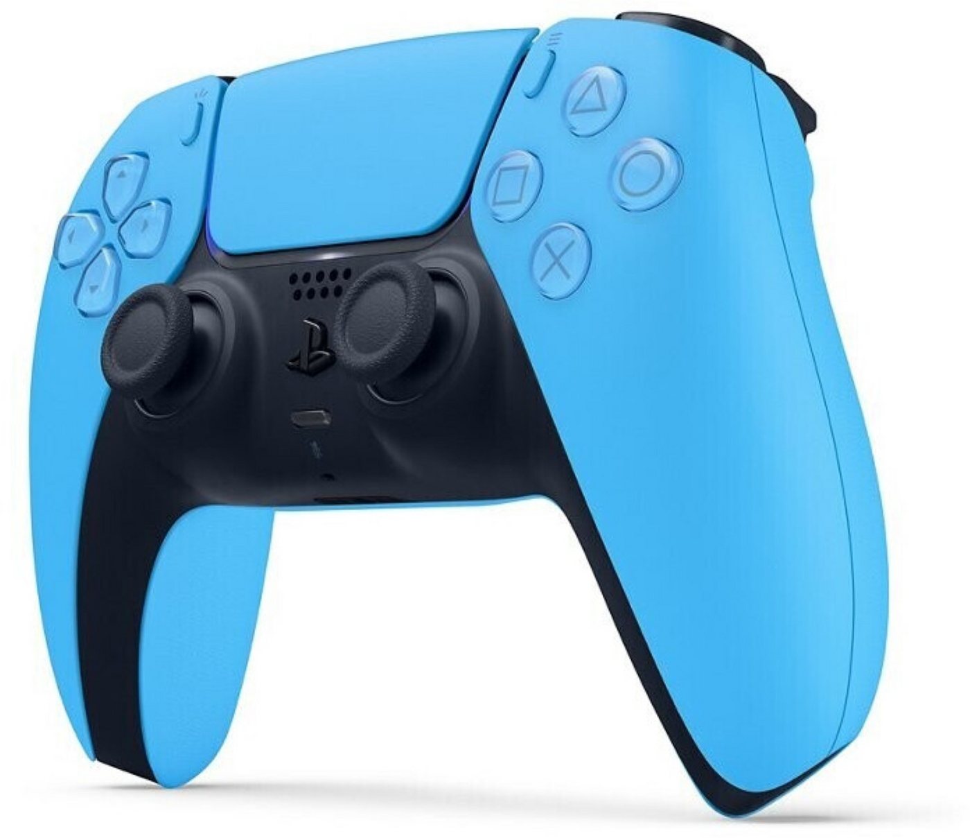 Playstation PS5 DualSense Wireless Controller Starlight Blue + SA DualSense Wireless-Controller (inkl. 2x Stickabdeckung/Schutz (Farbe zufällig) – Bild 2 von 5