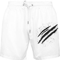 PLEIN SPORT Badehose, Größe 4XL in Weiß