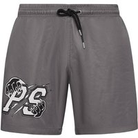 PLEIN SPORT Badehose, Größe XL in Grau