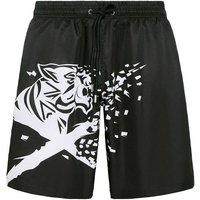PLEIN SPORT Badehose, Größe 3XL in Schwarz