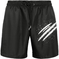 PLEIN SPORT Badehose, Größe XL in Schwarz