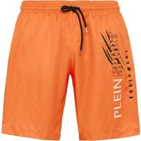 PLEIN SPORT Badehose SCRATCH, Größe S in Orange