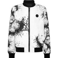 PLEIN SPORT Bomberjacke SPLASH, Größe XL in Weiß