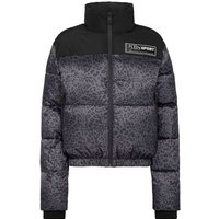 PLEIN SPORT Daunenjacke LEOPARD, Größe L in Schwarz