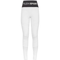 PLEIN SPORT Jogging-Leggings, Größe XS in Weiß
