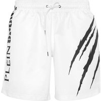 PLEIN SPORT Jogging-Shorts SCRATCH, Größe XL in Weiß