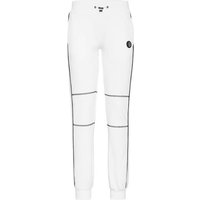 PLEIN SPORT Jogginghose, Größe XL in Weiß