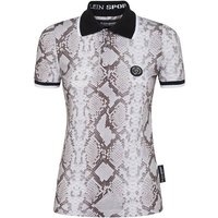 PLEIN SPORT Kurzarm-Poloshirt PYTHON, Größe XS in Grau