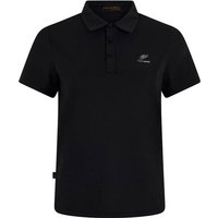 PLEIN SPORT Kurzarm-Poloshirt SCRATCH, Größe M in Schwarz
