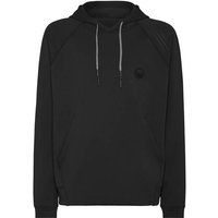 PLEIN SPORT Langarm-Sweatshirt, Größe XXL in Schwarz