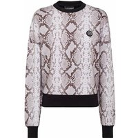 PLEIN SPORT Langarm-Sweatshirt, Größe XS in Grau