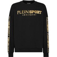 PLEIN SPORT Langarm-Sweatshirt, Größe XS in Schwarz