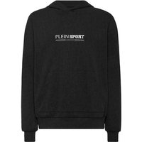 PLEIN SPORT Langarm-Sweatshirt, Größe M in Schwarz