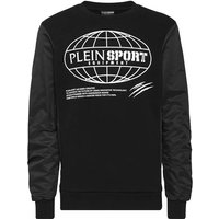 PLEIN SPORT Langarm-Sweatshirt GLOBAL EXPRESS EDITION, Größe XS in Schwarz
