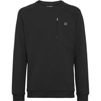 PLEIN SPORT Langarm-Sweatshirt RACING, Größe L in Schwarz