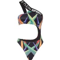 PLEIN SPORT Monokini FLOWERS, Größe L in Schwarz