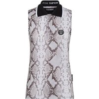 PLEIN SPORT Poloshirt PYTHON, Größe S in Grau