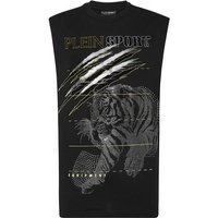 PLEIN SPORT Tanktop TIGER, Größe M in Schwarz