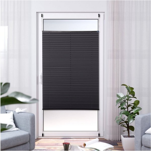 K-HOME Plissee Thermo Elsa von K-home, Verdunklung mit beschichteter Rückseite Silber, verspannt, Klemmfix