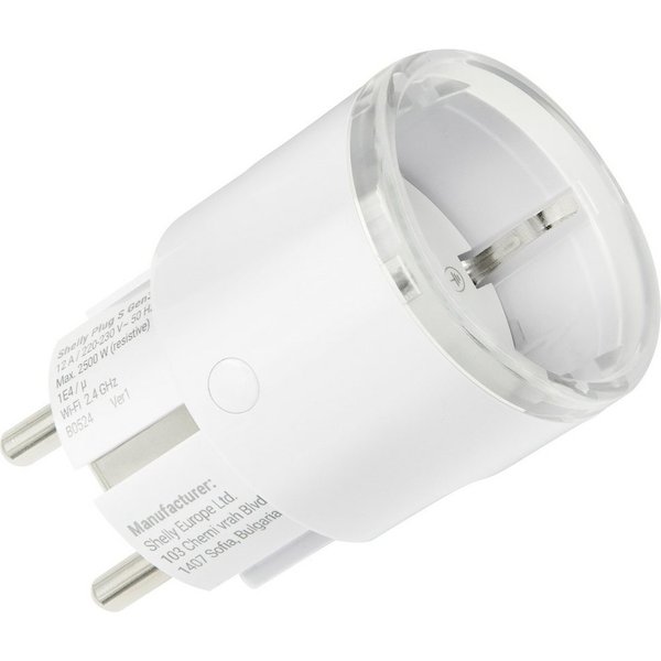 Shelly Plug & Play Shelly_Plug_S_Gen3_w Smart-Home-Steuerelement, mit Messfunktion