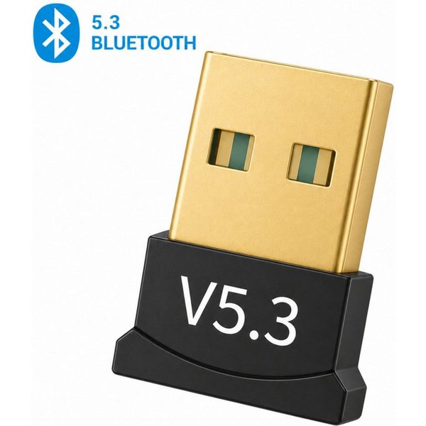 PlugUp Bluetooth USB 5.3 Adapter für Laptop, PC & Notebook, Windows 11/10/8.1 Bluetooth-Adapter USB Typ A, Bluetooth 5.3 Adapter für Windows 8.1/10/11 mit 10m R